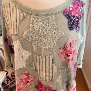 Floral Patchwork Women's Top . cotton
